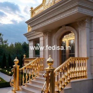Designer Brass Staircase Railing With Custom Patterns Safety Iron Grill Design For Balcony