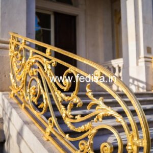 Premium Brass Handrail Design For Staircases House Roof Grill Design