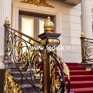 Antique Brass Balcony Railing For Classic Homes Grill Ss Design