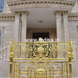 Decorative Brass Railing Design With Classic Finish Lower Grill Design