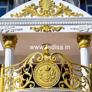 Antique Brass Staircase Railing For Royal Homes Steel Railing Design For Window