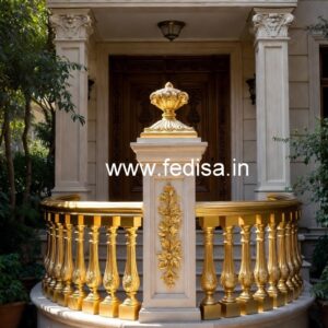 Antique Brass Stair Railing For Classic Homes MS Grill Gate Price