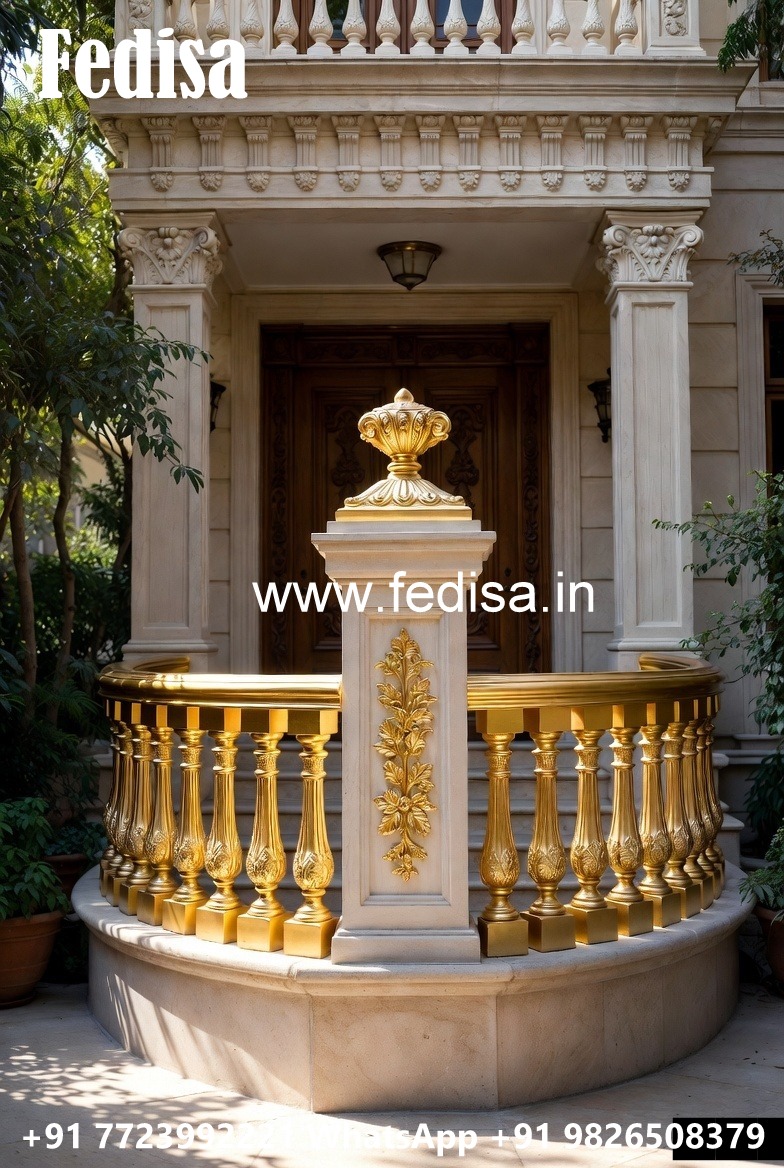 Antique Brass Stair Railing For Classic Homes MS Grill Gate Price