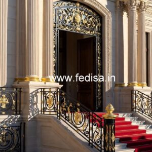 Brass Staircase Railing Design With Elegant Touch Window Simple Design Grill