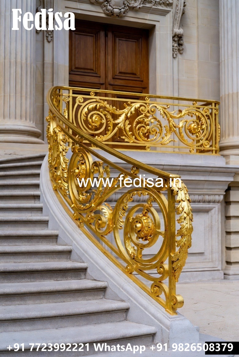 Antique Brass Balcony Railing Design For Interiors Iron Grill Door Design For Home