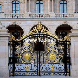 Luxury Brass Stair Railing With Designer Style Modern Compound Wall Grill Design