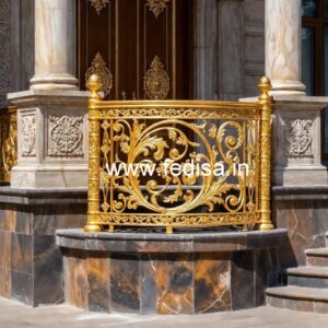 Luxury Brass Balcony Railing For Designer Spaces Door Design Steel Jali