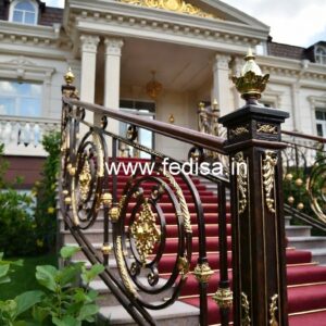 Elegant Brass Railing Design For Premium Interiors Shyam Steel Grill Design