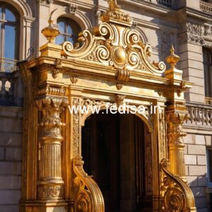 Brass Balcony Railing Design With Classic Appeal Window Grill Glass Design