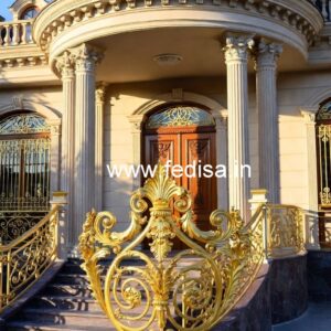 Premium Brass Stair Railing For Luxury Interiors Iron Grill Gate Design Home