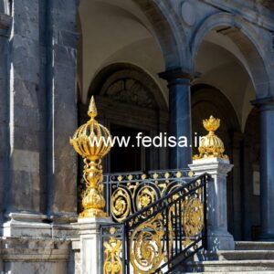 Designer Brass Staircase Railing With Classic Appeal Steel Grill Simple Design