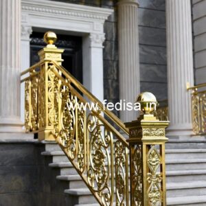 Brass Balcony Railing Design With Luxury Finish Grill Darwaza Ka Design