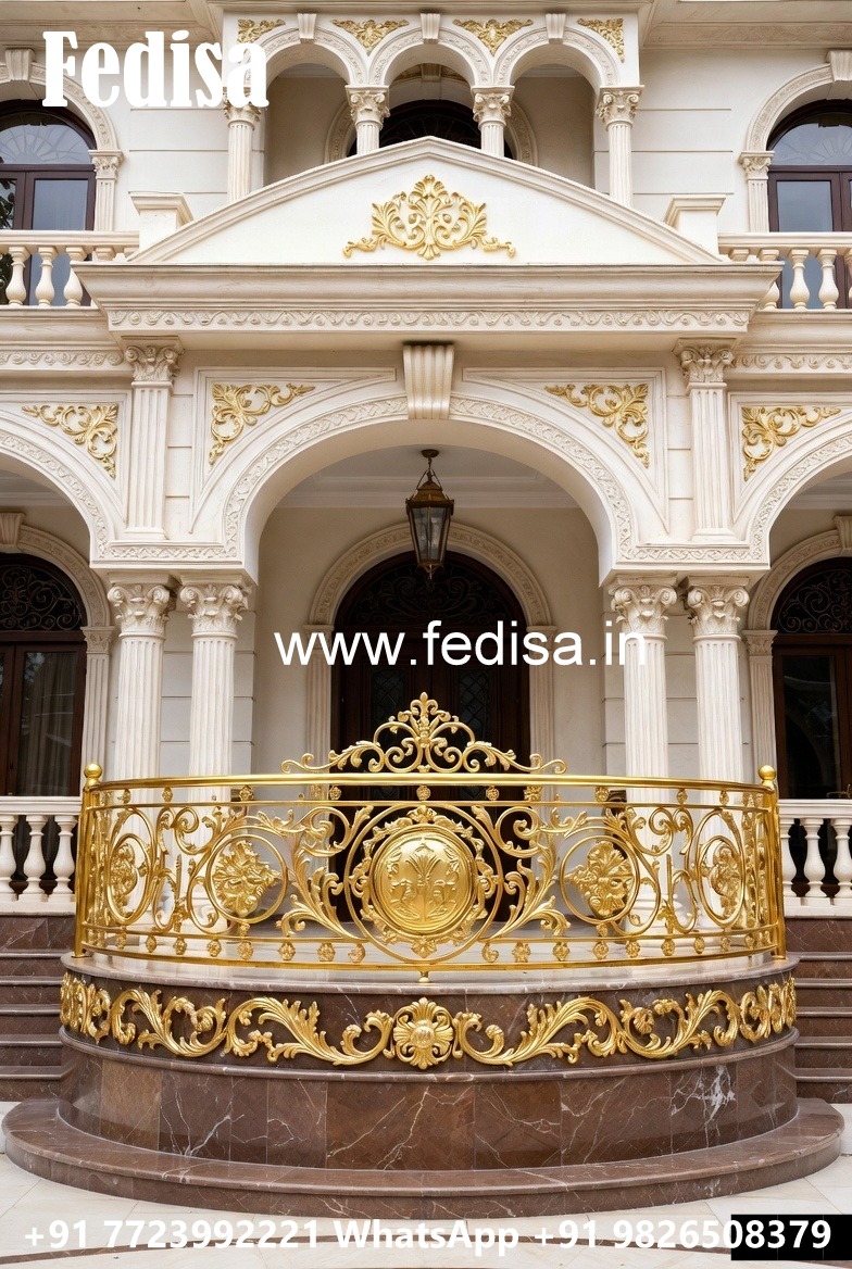 Stylish Brass Balcony Railing With Luxury Appeal Grill Best Design