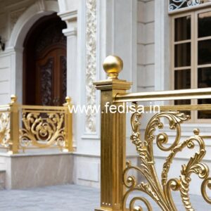 Stylish Brass Railing Design For Home Decor Simple Grill Design For Gates