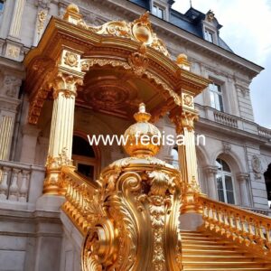 Decorative Brass Railing Design With Floral Patterns Notun Grill Design