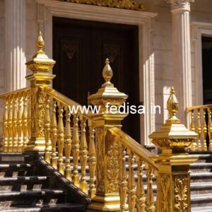 Heavy Duty Brass Railing Design For Durability Grill Window Grill