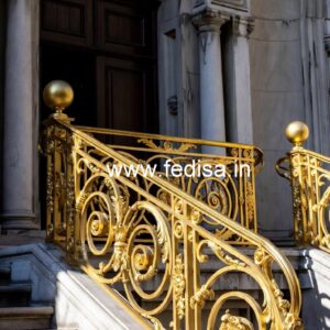 Modern Brass Handrail Design For Staircase Sliding Gate Grill Design