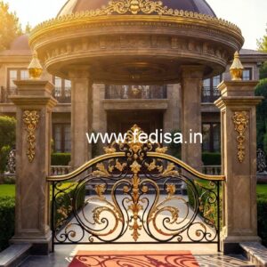 Premium Brass Balcony Railing For Homes Steel Khidki Ki Design