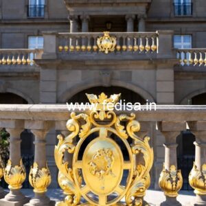 Decorative Brass Balcony Railing For Luxury Homes Grill Design For French Windows
