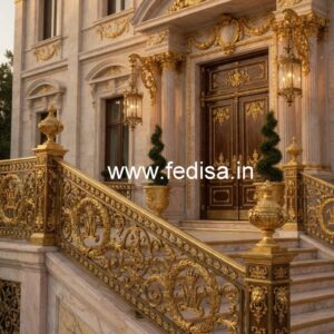 Brass Staircase Handrail With Classic Touch Jangla Ke Design