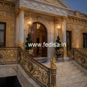 Brass Staircase Railing Design With Modern Appeal Grill Design For Glass Window