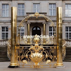 Luxury Brass Balcony Railing For Modern Architecture Window Grill Horizontal Design