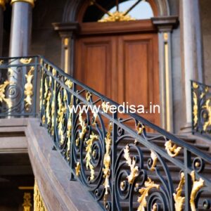 Premium Brass Handrail Design For Modern Spaces Wrought Iron Door Grills