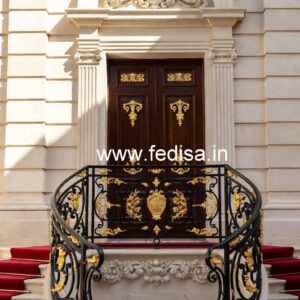 Brass Balcony Railing Design For Elegant Spaces Ghar Ki Grill Ka Design