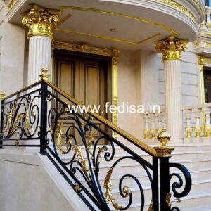 Luxury Brass Balcony Railing With Classic Style Simple Railing Grill Design