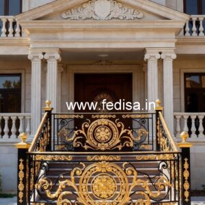 Antique Brass Balcony Railing Design For Interiors 4 X 4 Window Grill Design