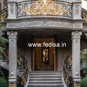 Antique Brass Staircase Railing Design For Villas Window Grill Design In Steel