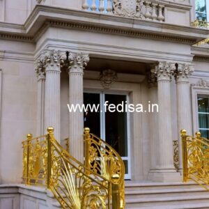 Brass Balcony Railing Design With Classic Appeal Railing Window Grill Design
