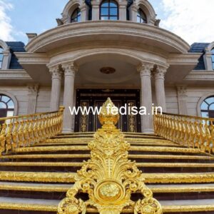 Elegant Brass Balcony Railing With Designer Style New Latest Grill Design