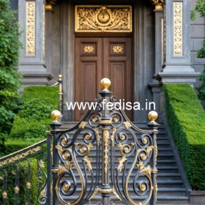 Premium Brass Railing Design For Modern Interiors Window Grill Plain Design