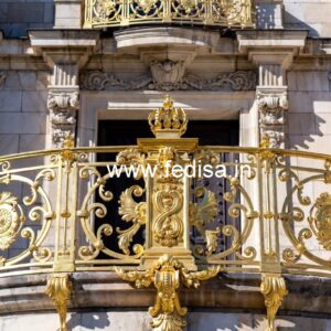 Stylish Brass Balcony Railing With Artistic Design Gallery Design Grill