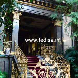 Modern Brass Staircase Railing With Premium Look Grill Gate Grill Gate