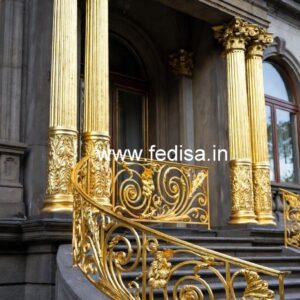 Decorative Brass Staircase Railing For Interior Design Window Grill Design In Stainless Steel