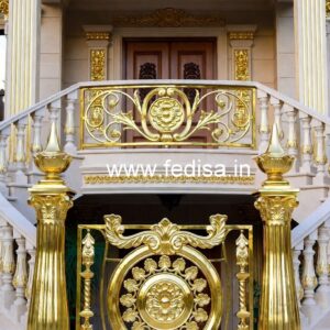 Brass Stair Railing Design For Classic Interiors Railing Design Grill