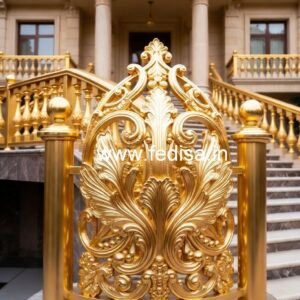 Heavy Duty Brass Railing Design For Durability Window Iron Rod Design