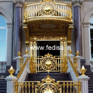 Decorative Brass Stair Railing For Villas Grill Ka Gate Ka Design