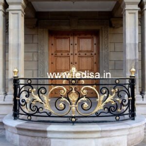 Luxury Brass Stair Railing For Royal Homes Veranda Steel Grill Design