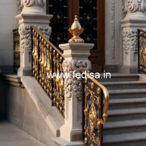 Antique Brass Balcony Railing Design Simple Grill Ka Design