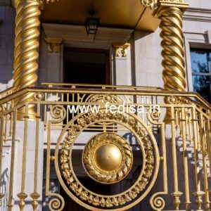 Classic Brass Railing Design For Staircase Square Bar Steel Window Design