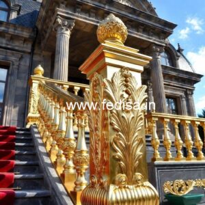 Premium Brass Balcony Railing Design Ideas Square Type Window Grill Design