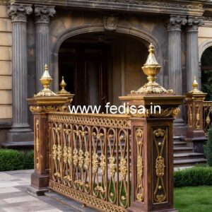 Brass Railing Design With Luxury Finish Baranda Gate Design