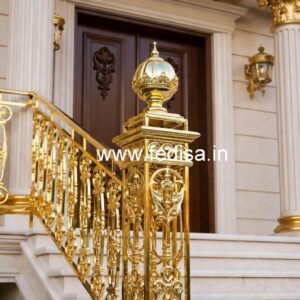 Decorative Brass Staircase Design Ideas Iron Grill Main Gate Design