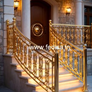 Modern Brass Railing For Interior Spaces Lokhand Ka Grill