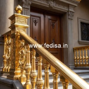 Antique Brass Staircase Railing Design Safety Door Grill Designs For Flats Price