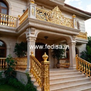 Stylish Brass Railing Design For Interiors Room Grill Gate Design