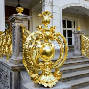 Decorative Brass Handrail Design Window Grills Inside Design